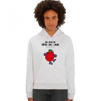 Mujer Sweatcapuché Madame Tête en el Aire Color Gris Neutro