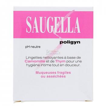 Saugella Poligyn 10 Lingettes Intimes Individuelles