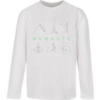 F4NT4STIC T-Shirt Namaste Yoga Skelett Halloween Grafik
