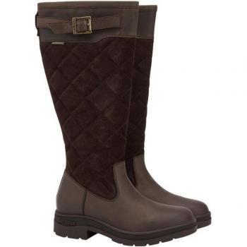 Barbour Hochformat Damenstiefel Oak aus Wildleder