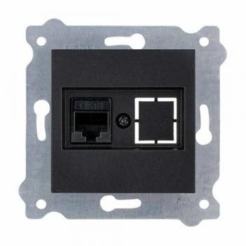 Port Ethernet RJ45 Cat 6 noir EXEN