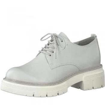 Marco Tozzi Damen Keilabsatzschuhe Grau Flacher Absatz Größe 40