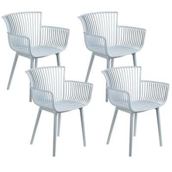 Chaises en Plastique Bleu pour Salle à Manger