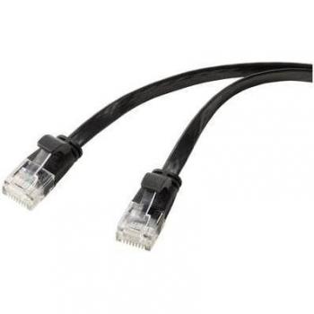Cavo di rete Cat 6 Renkforce 0,50 m U/UTP Nero