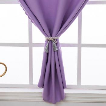 Rideau vintage anti-poussière pour fenêtre avec sangle