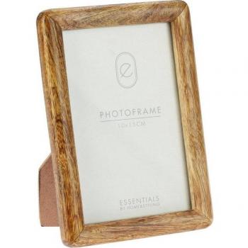 Cadre photo en bois de mangue (12,5 × 2 × 17,5 cm) – Home Styling