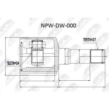 Kit Completo NTY NPW‑DW‑000 Giunti Semiasse