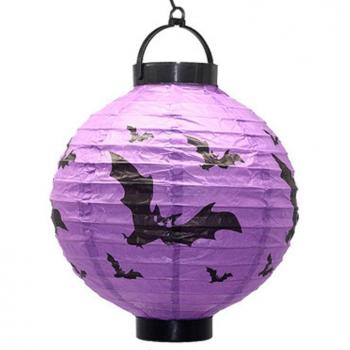 Lanterne Halloween en papier LED