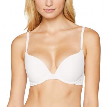 Sloggi Damen Push-Up BH Zero Lace WHUM, Elfenbein (Größe M)