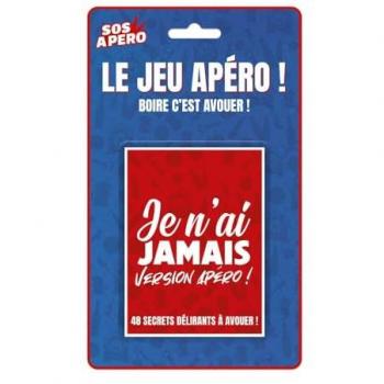 Jeu de cartes Je n'ai Jamais SOS Apéro