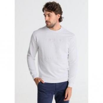 V&L Sudadera Larga Manga Blanca