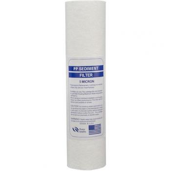 Sistema de filtración de agua 10 pulgadas, cartucho de sedimentos 5 micrómetros, 4 unidades