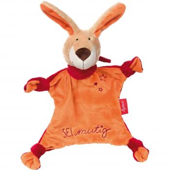 Bitte beachten Sie, dass die obigen Namen auf das spezifische Produkt Schnuffeltuch mit Hase 'Sei mutig' in Rot (Modellnummer: 41820) von sigikid bezogen sind. Alle Namen beziehen sich auf das gleiche Produkt und enthalten keine zusätzlichen oder falsc