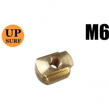 Tuercas en T de latón para montajes en hidroaluminio, M8/M6, 4 Uds