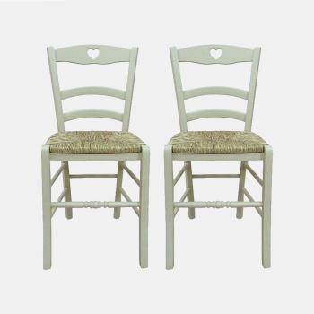 Duo de Chaises en Bois DMORA