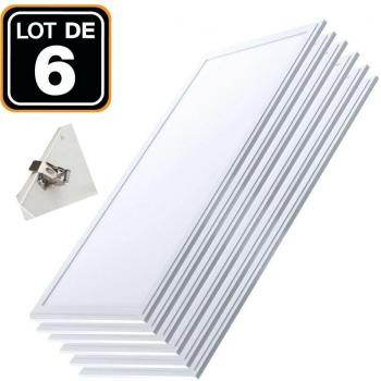 Lotto di 6 LED 40W 4000K – Pannello Slimline, Driver, Clip Incasso