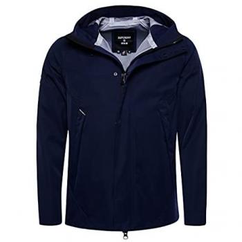 Superdry Giacca Impermeabile Blu Scuro