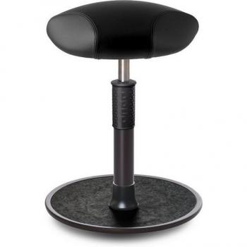 Ongo Steh-Sitzhocker Boxmark Leder schwarz