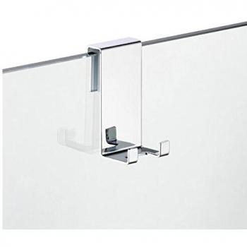 AVENARIUS Duschabtrennungs-Halter mit zwei Haken, für Glasstärken 6,8,10 mm, Serie Univ