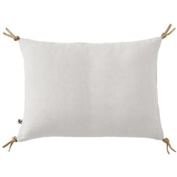 Coussin 40 x 60 cm en lin lavé blanc