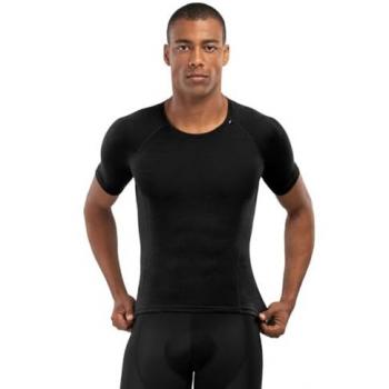 Siroko SRX Black Ice Men's Short Sleeve Base Layer – Black, L‑XL