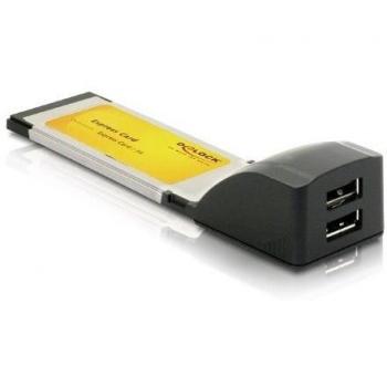 DeLock 66202 USB 2.0 Dual-Port Express Card