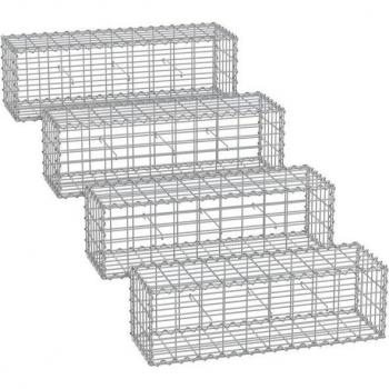 Cage gabionique 100×30×30 cm, maille 5×10 cm – SONGMICS