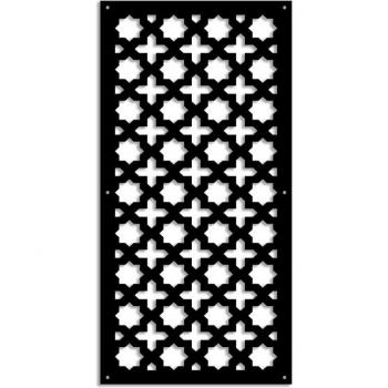 Sombrilla Negra de PVC Cruz 98x198 x 1 cm