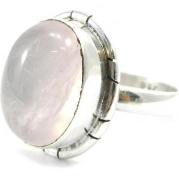 Bague de Plata 'Charmes' y Cuarzo Rosa 54