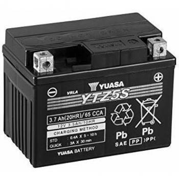Yuasa YTZ5S 12 V 3,5 Ah AGM‑Batterie für Motorrad – Honda 31500K26931