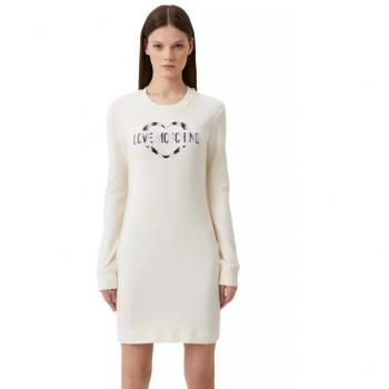 Love Moschino Cotton Dress with Metallic Logo