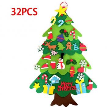 Kids' Felt Christmas Tree Wall Hanging
