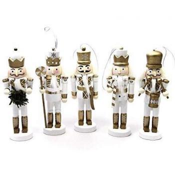 Premier Decorations Set of 5 Nutcracker Ornaments