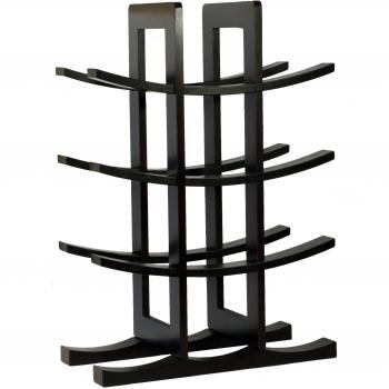 Oceanstar Bamboo Wine Rack 12-Bottle Dark Espresso