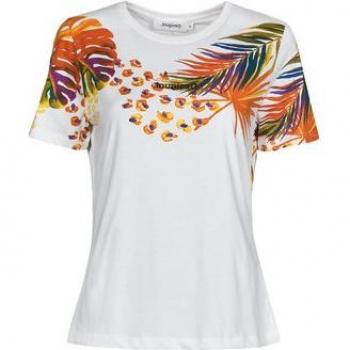 T-shirt Desigual TS_MINNEAPOLIS Blanc Femme Manches Courtes