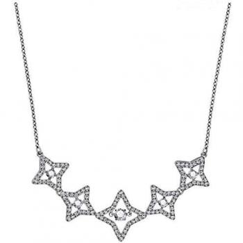 Collar Elegante Swarovski Mujer Acero Inoxidable