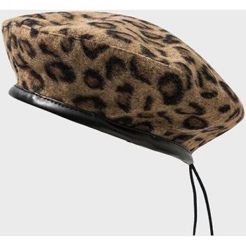Sombrero de Boina Estilo Leopardo