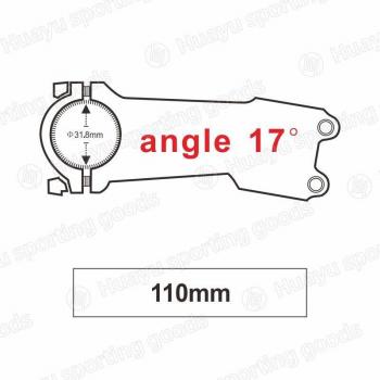 NEXT Race Face 17°/6° Aluminum Carbon Stem for Road and MTB