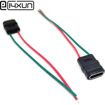 USB Type-C Waterproof Connector with Cable 1/2/5pcs