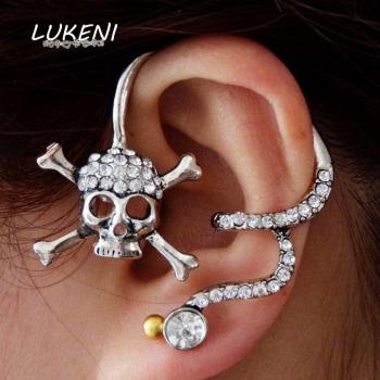 Ensemble de Boucles d'oreilles Squelette Punk