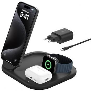 Belkin Supporto di Ricarica Wireless 3in1 15W Qi2