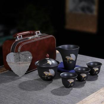 Juego de Taza de Té y Tetera Portátil Kung Fu