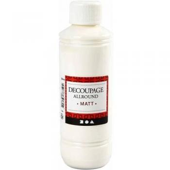 Unisex Matte Decoupage Coat – 250 ml