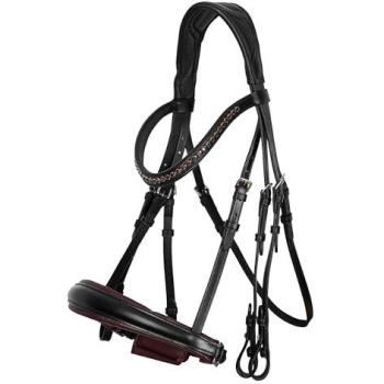 Imperial Fria Bridle, Weymouth Series – Burgundy Finish