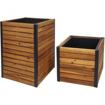 Jardineras de Acacia con Certificado MVG
