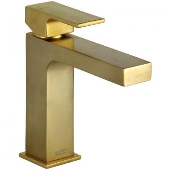 Grifo cuadrado Gattoni 2582/25SG en oro cepillado