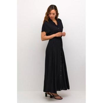 Schwarzes Soaked in Luxury Langkleid – Feminin, Größe L