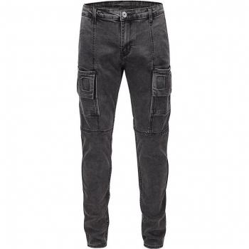 Jeans Déchiré Harajuku Homme Gris