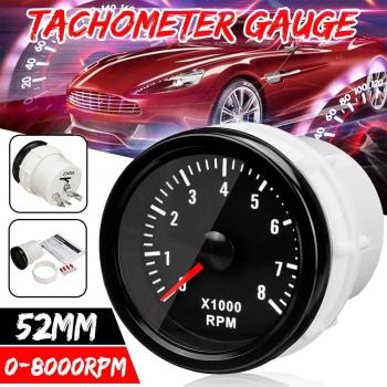 52mm Electrical Tachometer Gauge for Diesel Engine 0-8000 RPM