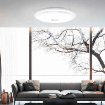 Lanciano White and Transparent Ceiling Light